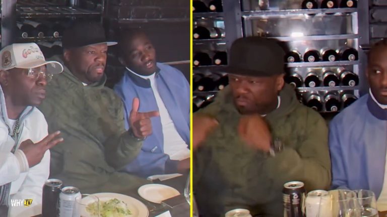 50 Cent And Uncle Murda Reunited With Terence Crawford At His Rretirement Dinner Last Night