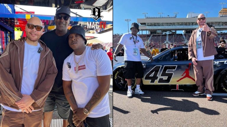Fat Joe & Jadakiss Pull Up On Michael Jordan At NASCAR Phoenix! 