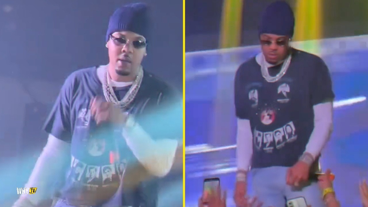 Female Fan Tries To Snatch The Ring Off G Herbo's Finger While He Performing On Stage In Lousiville
