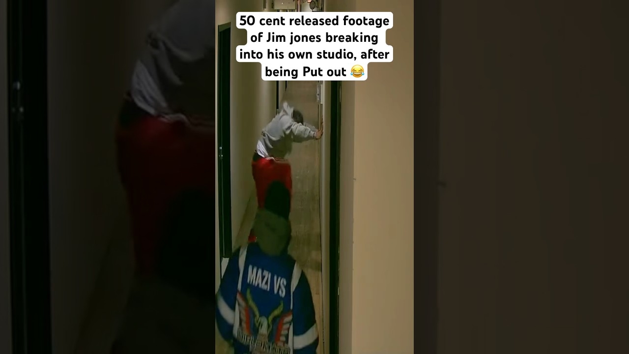 50 cent Leaked Footage of Jim jones breaking into his own studio  #50cent #jimjones #hhu