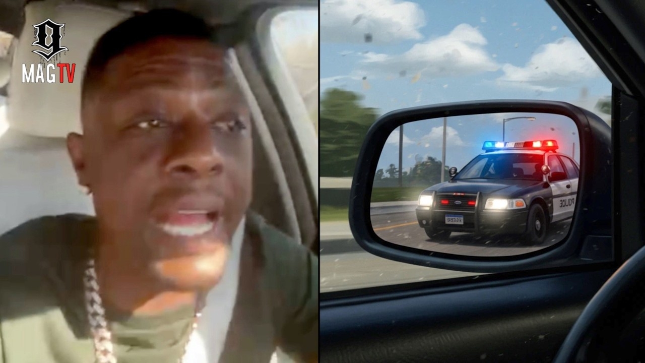 "I Got 4 Tickets" Boosie Flees Squad Car After Being Profiled In A School Zone!