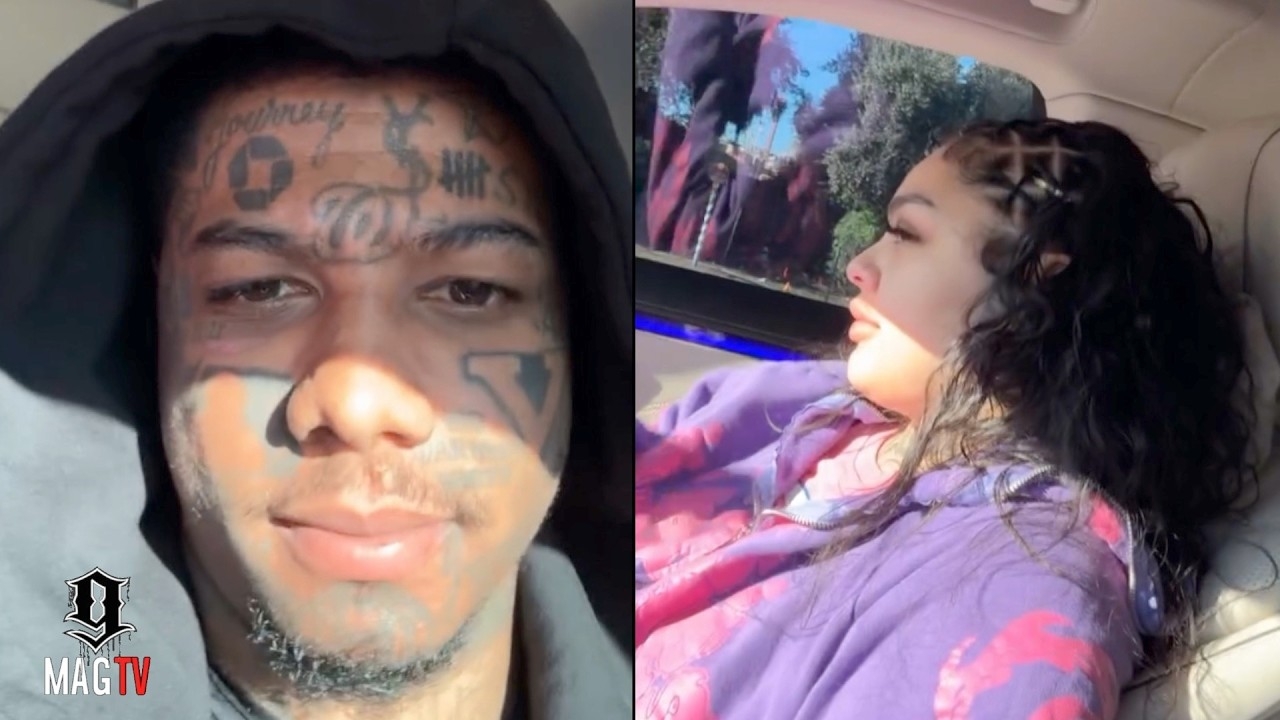 Blueface Links Up Wit "BM" Jaidyn Alexis To Drop The Kids Off At School!