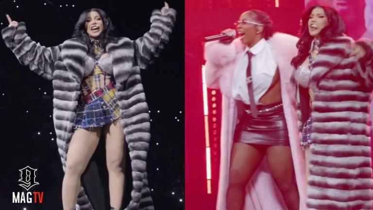Cardi B Brings Out Kash Doll & Sister Hennessy At Her Detroit Concert! 
