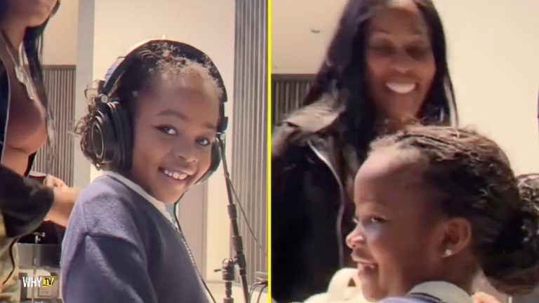 Remy Ma And Papoose's Daughter Reminisce Cooking Up In The Studio 'Lil Remy's Studio Session'