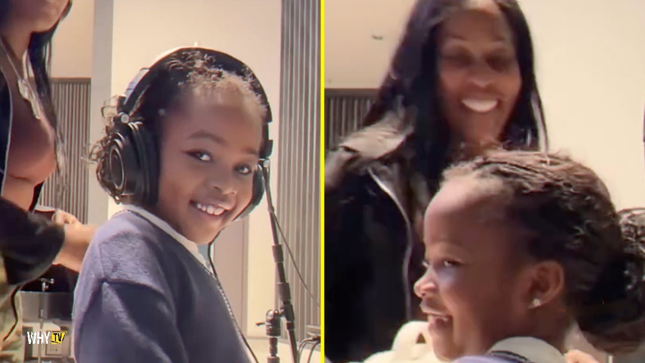 Remy Ma And Papoose's Daughter Reminisce Cooking Up In The Studio 'Lil Remy's Studio Session'