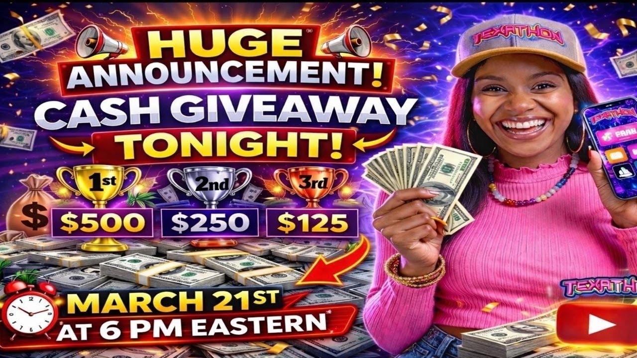 Live Cash Giveaway Yes You Can Win (Download Textathon In Description Below)