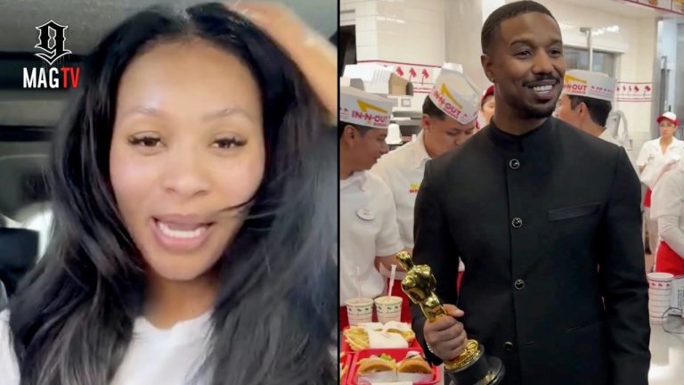 "Buffalo Wild Wings Chicken Is Fake" Pretty Vee Pays Homage To Michael B. Jordan's 1st Oscar Win!