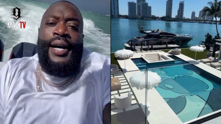 Rick Ross Shows Off Backyard Pool Renovation At His $60M Star Island Mansion! 