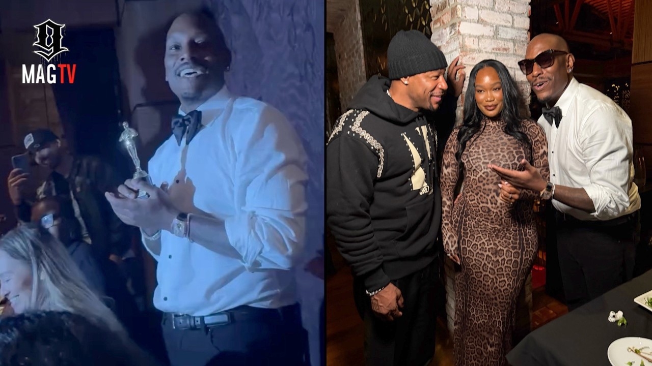 Tyrese & Fiancee Zelie Timothy Celebrate With His Trophy After Verzuz Against Tank!