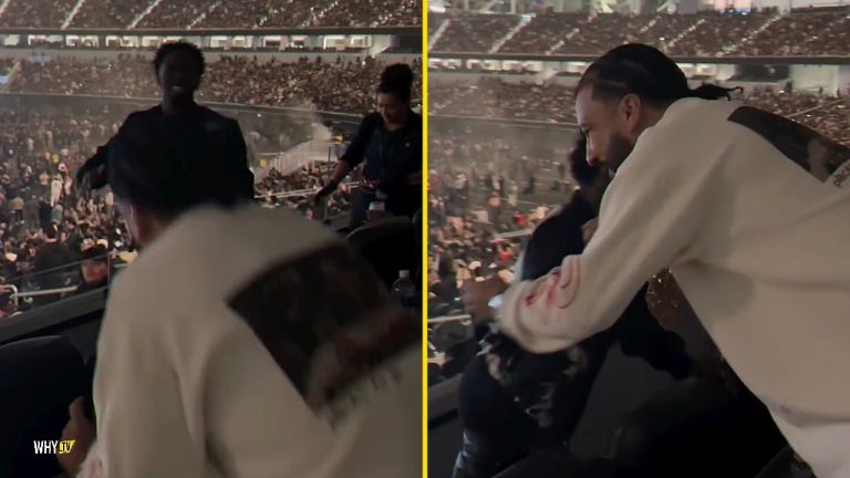 French Montana Runs Into Kai Cenat At Kanye West's Stadium Show In LA