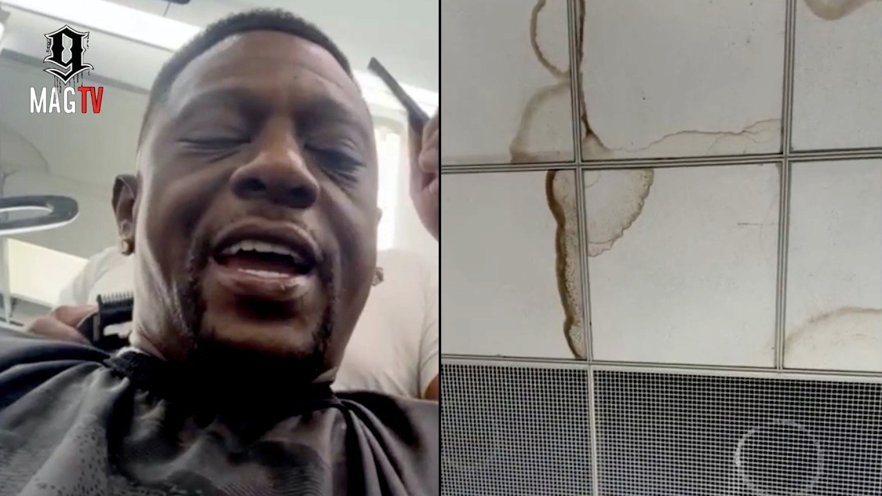 "Need A GoFund Me" Boosie Roasts His Barber For Having Stained Out Ceiling Tiles!