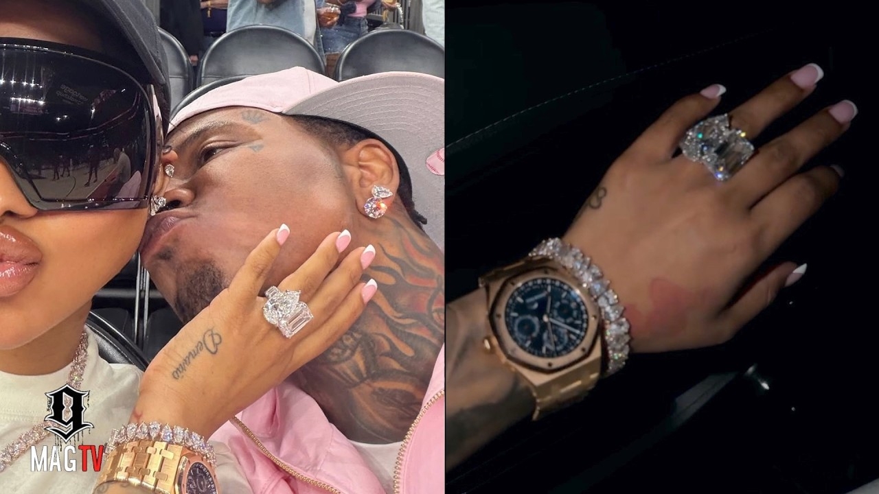 Ari Fletcher Shows Off The Huge Diamond Ring Husband Moneybagg Yo Bought Her!