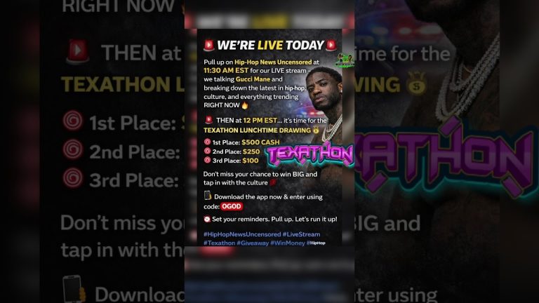 Were going live at 11:30 AM this morning #guccimane #poohshiesty