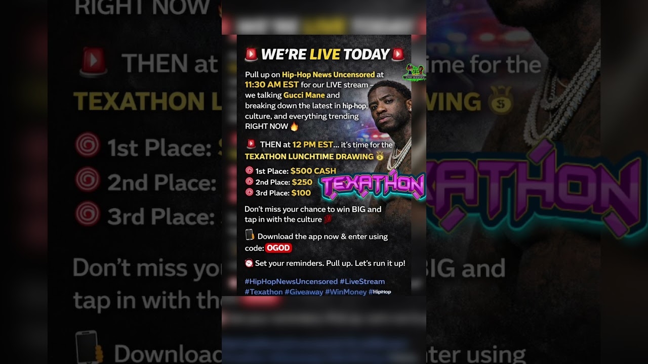 Were going live at 11:30 AM this morning #guccimane #poohshiesty