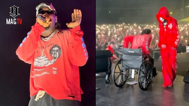 Offset Returns To The Stage In A Wheelchair Days After Getting Popped At Florida Casino! 