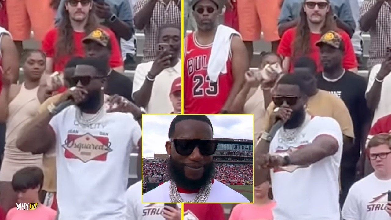 Gucci Mane Makes First Public Appearance Since Pooh Shiesty Incident At UFL Stallions Opener Show