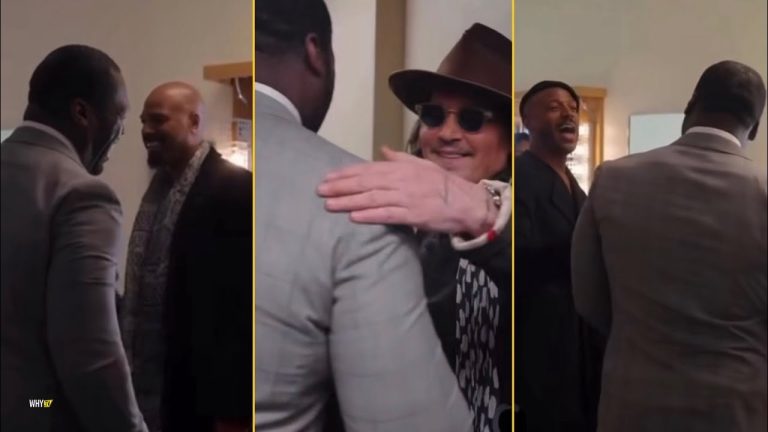 50 Cent Linked Up With Johnny Depp, Marlon Wayans, Shawn Wayans & More While Promoting His New Movie