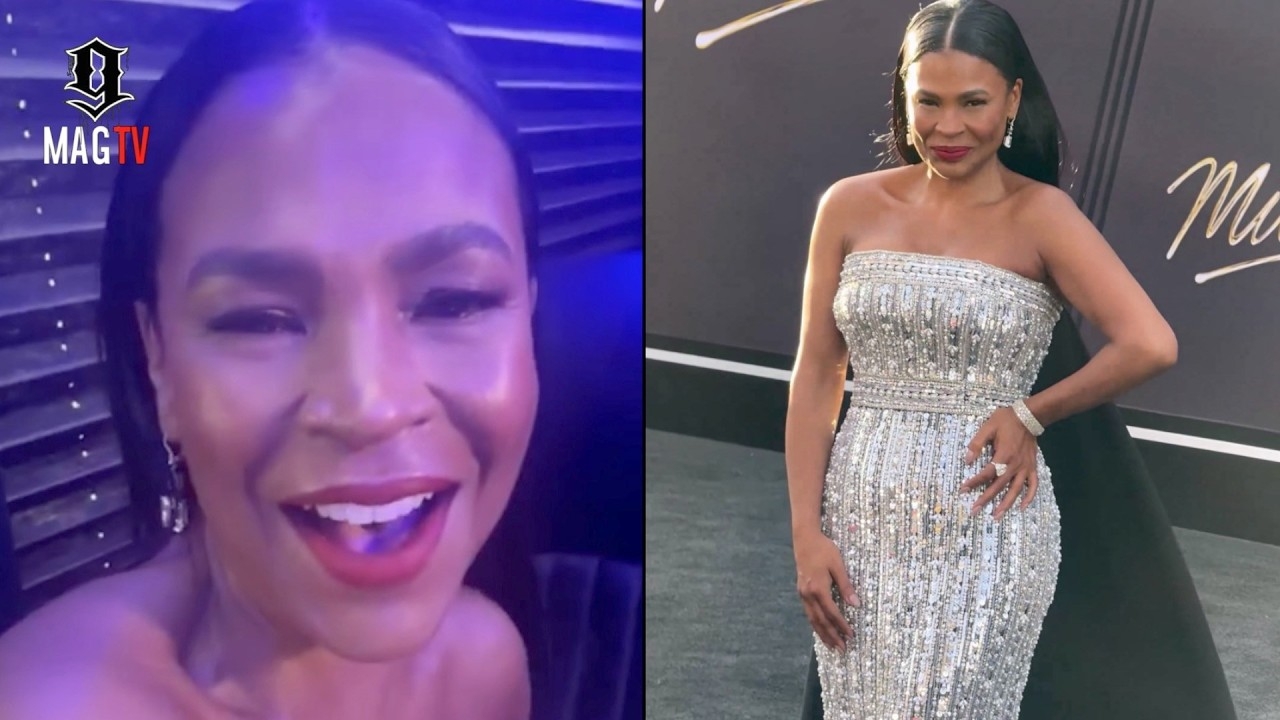 Nia Long Turns Up In Sprinter Van Before Arriving At The Michael Jackson Movie Premiere!