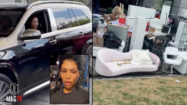 Brit Eady Drives By Kenya Moore's Hair Spa While She's Allegedly Being Evicted! 