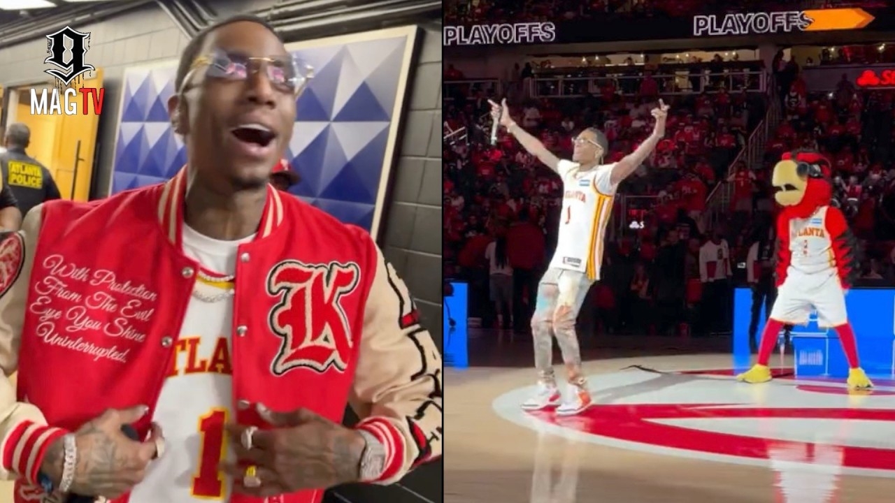 Soulja Boy Had The Crowd Lit During Atlanta Hawks Playoff Win Against The Knicks!