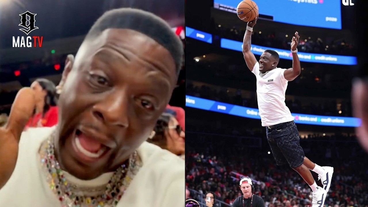 Boosie Takes Flight During Atlanta Hawks Upset Win Over The New York Knicks!