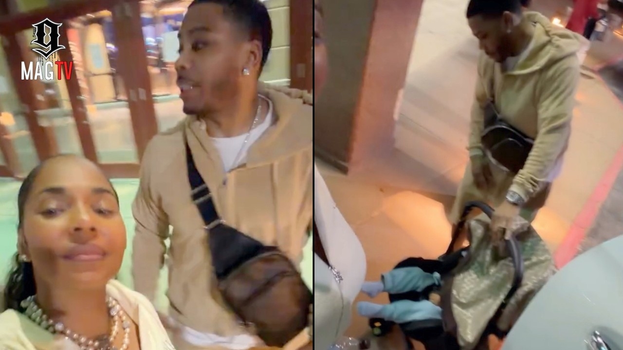 Nelly & Wife Ashanti Take Son Kareem With Them During "Michael" Jackson Movie Date Night!