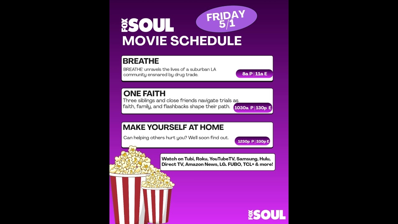 Tune in this Friday morning for Fox Soul Cinema Fridays