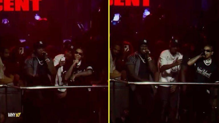 50 Cent Brings Out Young MA At Club Liv In Miami After Performing At LIV In Vegas The Night Before