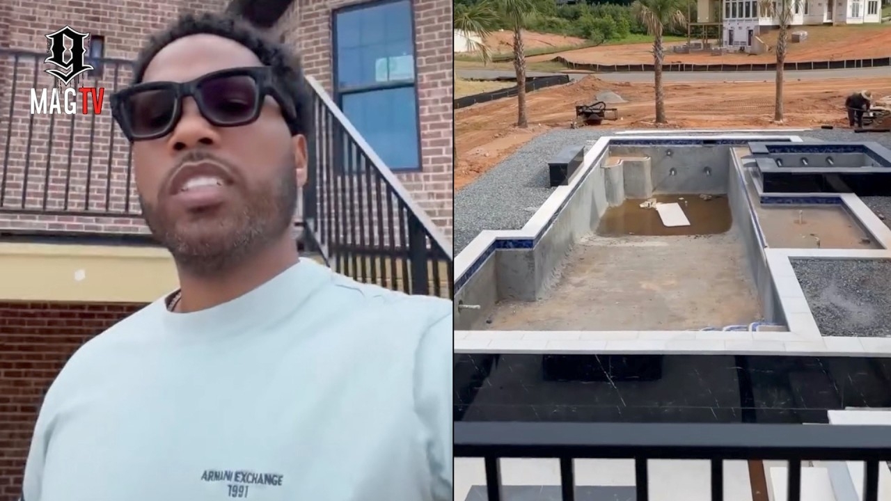 Mendeecees Shows The In Ground Pool Installed On His $3.5M New Construction Mansion!