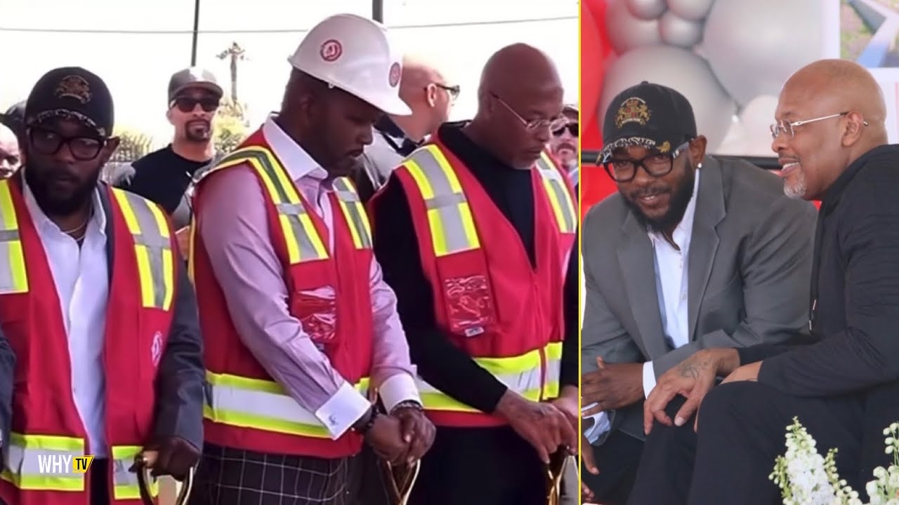 Kendrick Lamar Linked Up With Dr.Dre And Showing Love To His Old High School In Compton City