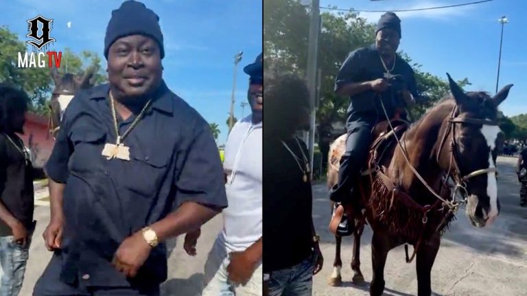 "I'm Finna Get Off" Trick Daddy Tries Riding A Horse & Things Go Left! 