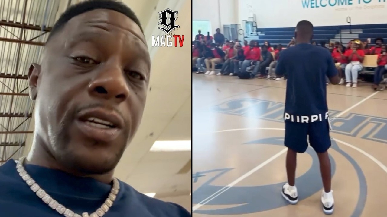 Boosie Visits Another High School In Louisiana After Principal Is Reinstated!
