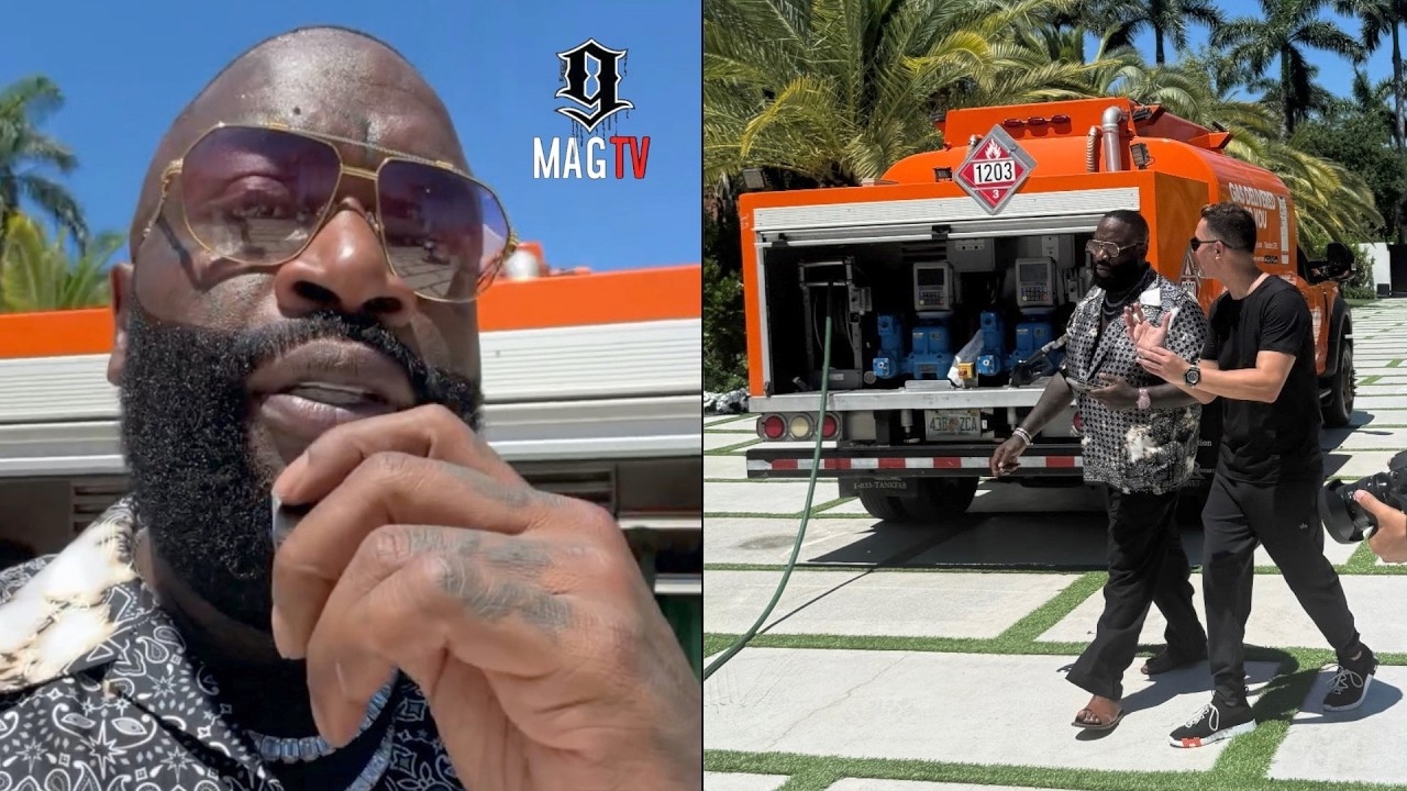 "Iceman Melted" Rick Ross Continues To Diss Drake While Having Gas Delivered To His Mansion!