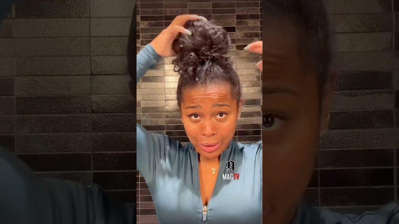 Ponytail Chronicles Before Going To The Gym  Jayda Cheaves