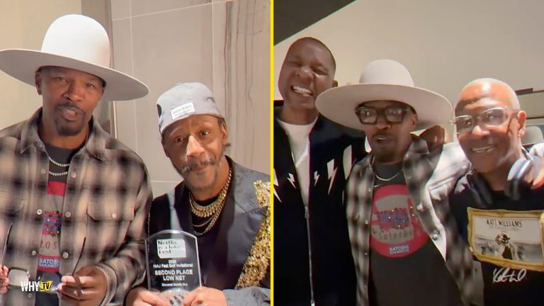 Jamie Foxx Reunited With Katt Williams And Other Legends Backstage At 'Netflix Is A Joke Festival'