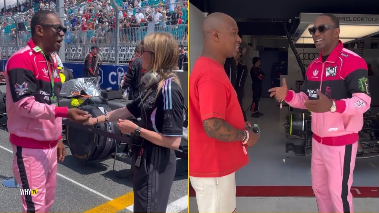 Camron Spotted At F1 With Pharrell Williams And More Killa Cam Always Making Some Major Moves
