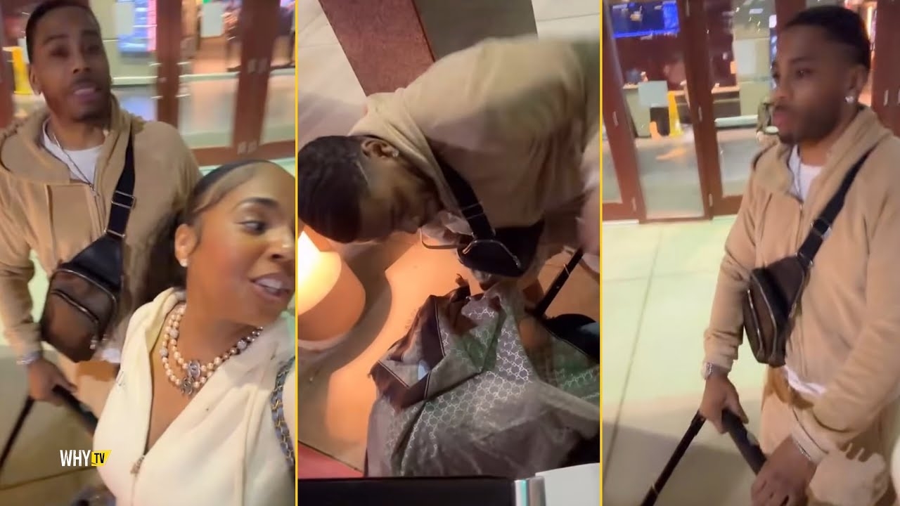 Ashanti And Nelly Are Walking Their Baby Through The Streets Of Miami For The First Time