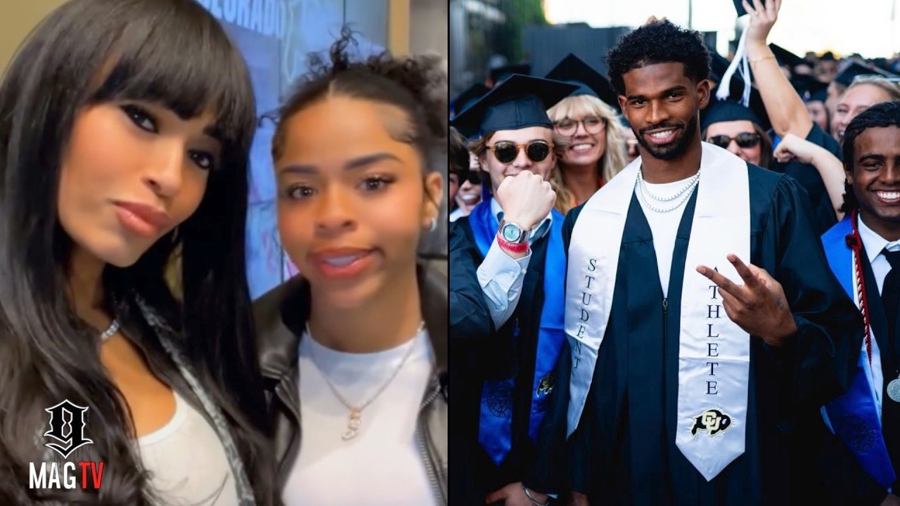 Shedeur Sanders Mom Pilar & Sister Shelomi Attend His Graduation From Colorado!