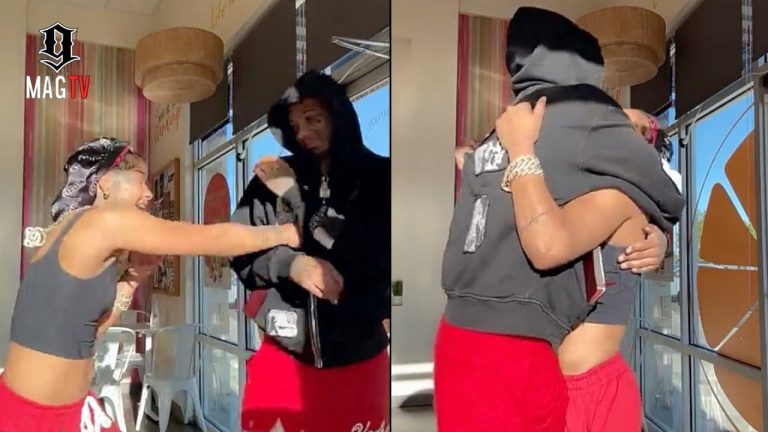 Blueface Gets Boxing Lesson From Chrisean While Joining His "Fresh Out Of Love" Tour! 