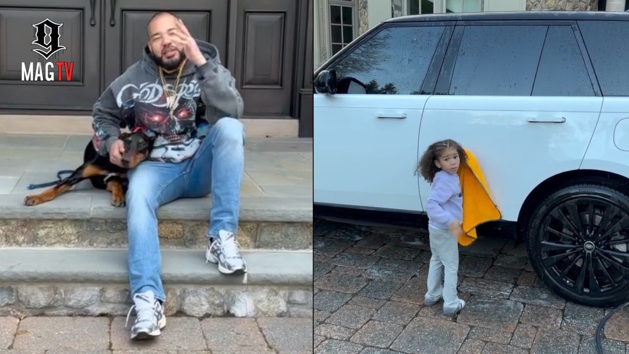 "Gas Prices Are High" DJ Envy Has Daughter Peyton Washing Wife Gia's Range Rover!