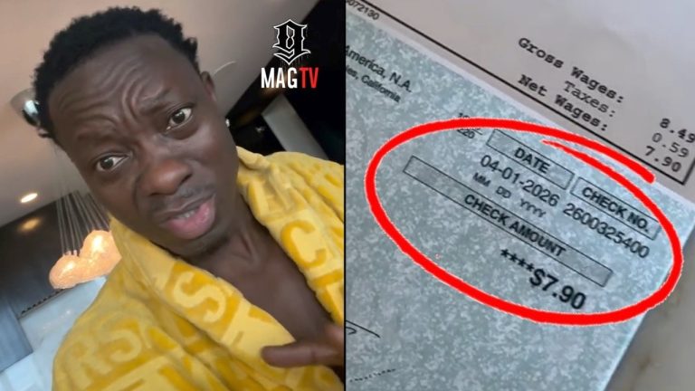 "Thank U Nick Cannon" Michael Blackson Shows His Paycheck's From Wild 'n Out! 