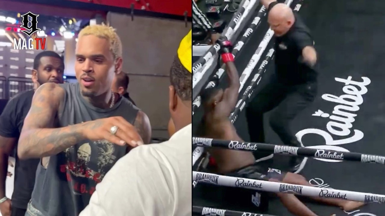 Chris Brown Reacts To Ray J Getting Knocked Out By Supa Hot Fire!