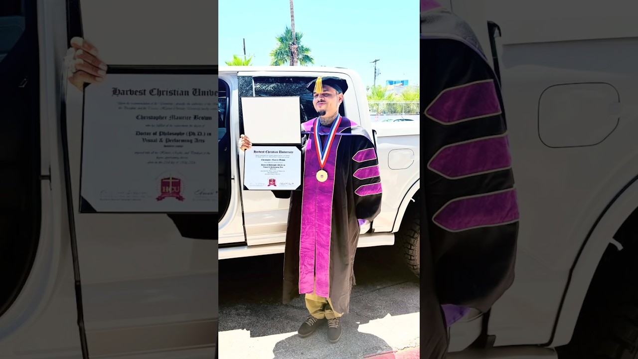 Congratulations Chris Brown  Honorary Doctorate Degree