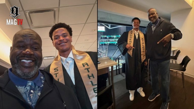 Shaq Attends Son Shaqir's College Graduation 1 Week After His Own! 