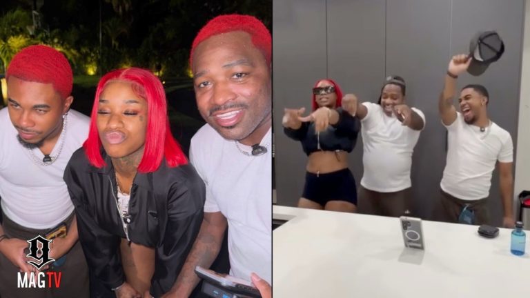 Sexyy Red Turns Adrien Broner & Deen The Great Out After Coloring Their Hair! 