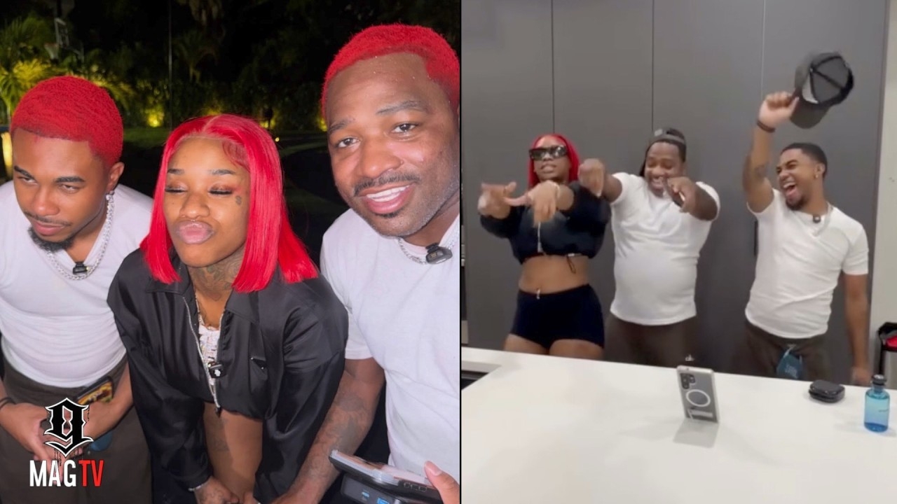 Sexyy Red Turns Adrien Broner & Deen The Great Out After Coloring Their Hair!