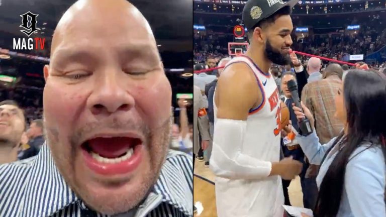 Fat Joe Celebrates The Knicks Going To The Finals After Sweeping The CAVS! 