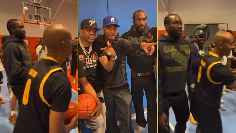 Meek Mill, Iverson, Giilie Da Kid, Wallo And More Linked Up At Celebrity Basketball Game In Philly