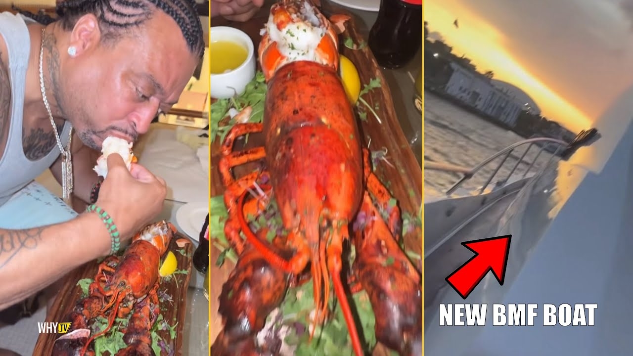Big Meech Eats The Huge Crab And Than Shows His Brand New $250k Cutter This Is Well Deserved !!!