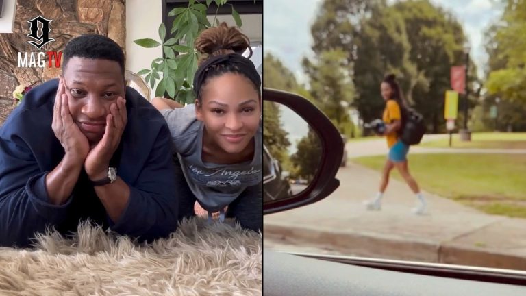 Jonathan Majors Narrates Wife Meagan Good Walking Like An Episode Of National Geographic! 